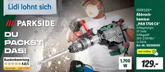 Lidl Parkside Abbruchhammer PAH 1700 C4 Angebot
