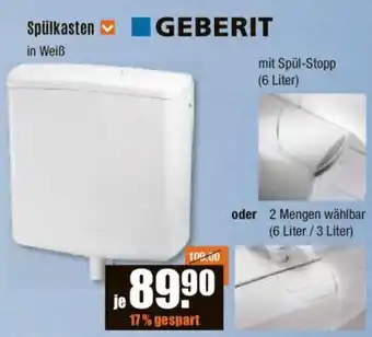 V Baumarkt Geberit Spülkasten Angebot