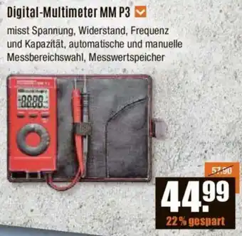 V Baumarkt Benning Digital Multimeter MM P3 Angebot