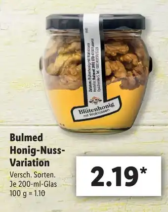 Lidl Bulmed Honig Nuss Variation 200ml Angebot