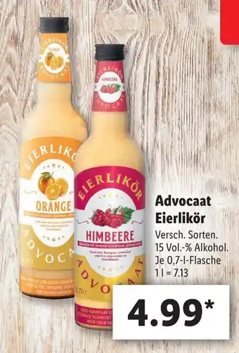 Lidl Advocaat Eierlikör 0,7L Angebot