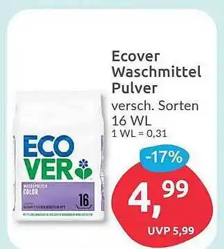 Budni Ecover waschmittel pulver Angebot