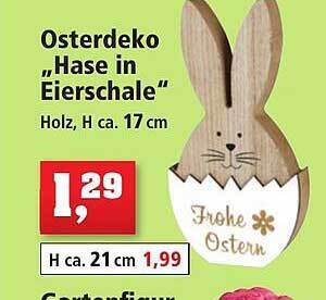Osterdeko „hase in eierschale“ Angebot bei Thomas Philipps