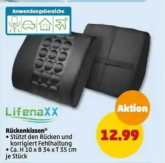 PENNY Lifenaxx rückenkissen Angebot