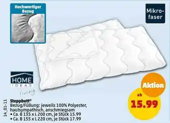 PENNY Home ideas steppbett Angebot