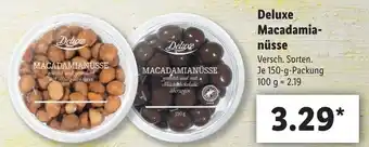 Lidl Deluxe Macadamianüsse 150g Angebot