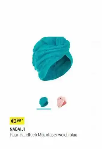 Decathlon Nabaiji Haar-handtuch Mikrofaser Weich Blau Angebot