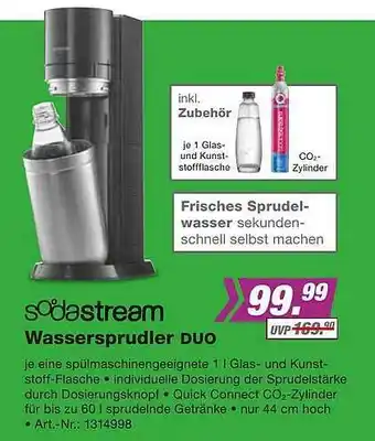 EP Sodastream Wassersprudler Duo Angebot