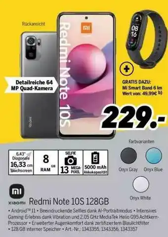 MEDIMAX Xiaomi Redmi Note 10s 128gb Angebot