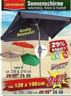 Wiglo Wunderland Sonneschirme Angebot