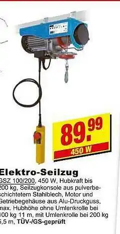 Leymann Baustoffe Elektro-seilzug Gsz 100 Oder 200 Angebot