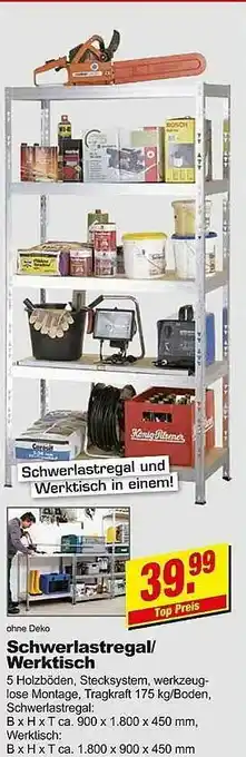 Leymann Baustoffe Schwerlastregal Oder Werktisch Angebot