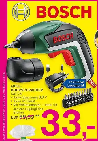 KODi Bosch akku-bohrschrauber ixo vs Angebot