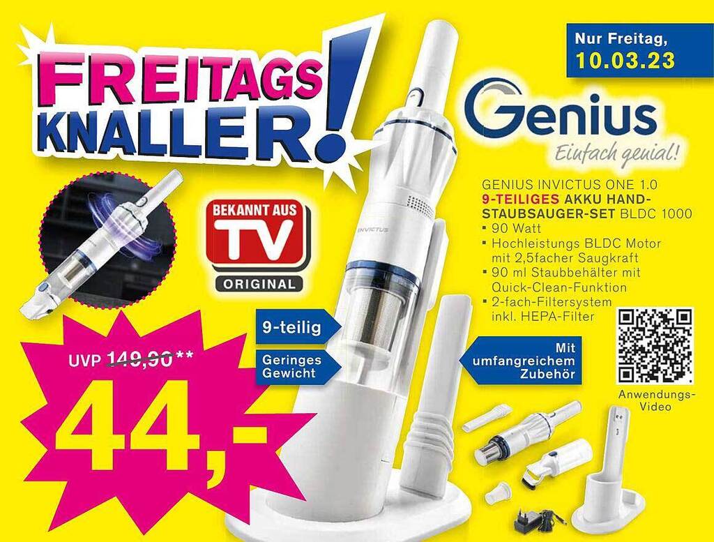 Lot De 12 Filtres Hepa Pour Aspirateur Genius Invictus One 1.0 X7 2.0 - Accessoires Pour