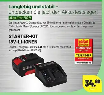 Leitermann Baumarkt Starter-kit 18v-li-ionen Angebot