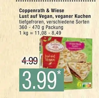 Marktkauf Coppenrath & wiese lust auf vegan, veganer kuchen Angebot