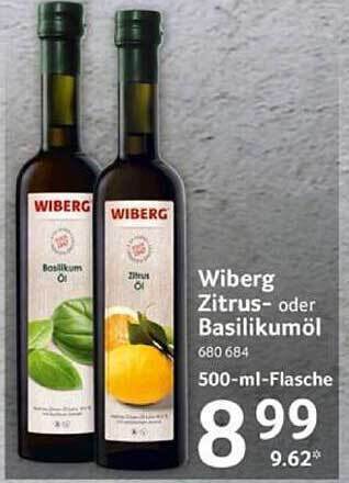 Selgros Wiberg zitrus- oder basilikumöl Angebot