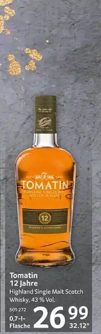 Selgros Tomatin 12 jahre highland single malt scotch whisky Angebot