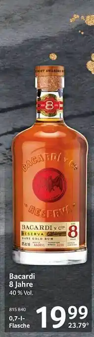 Selgros Bacardi 8 jahre Angebot