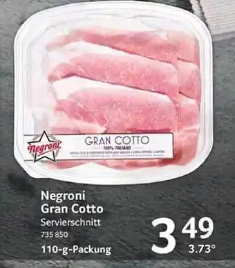 Selgros Negroni gran cotto Angebot