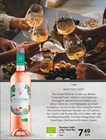 Selgros Mouton cadet „pop“ rosé bio Angebot