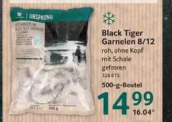 Selgros Black tiger garnelen 8-12 Angebot