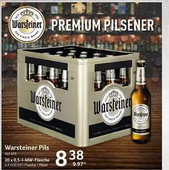 Selgros Warsteiner pils Angebot