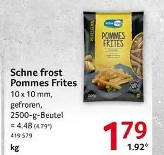 Selgros Schne frost pommes frites Angebot