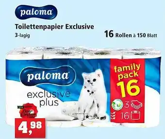 Thomas Philipps Paloma toilettenpapier exclusive Angebot