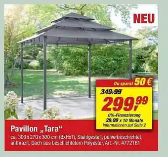 toom Baumarkt Pavillon „tara “ Angebot