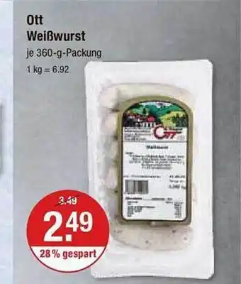 V Markt Ott weißwurst Angebot