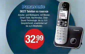 V Markt Panasonic dect telefon kx-tg6811gb Angebot