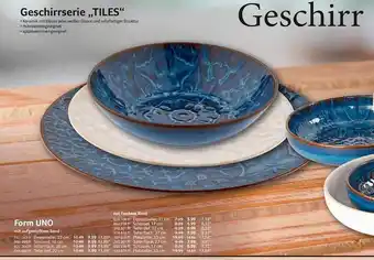 Selgros Geschirrserie „tiles“ Angebot