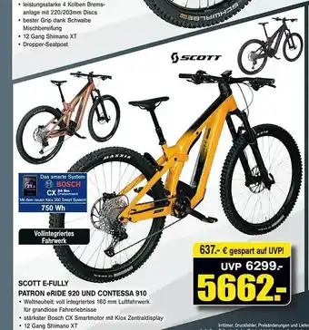 Zweirad Stadler Scott e-fully patron eride 920 und contessa 910 Angebot