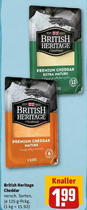 REWE British Heritage Cheddar 125 g Pckg. Angebot