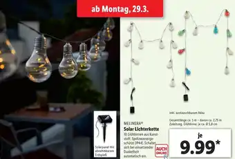 Lidl Melinera Solar Lichterkette Angebot