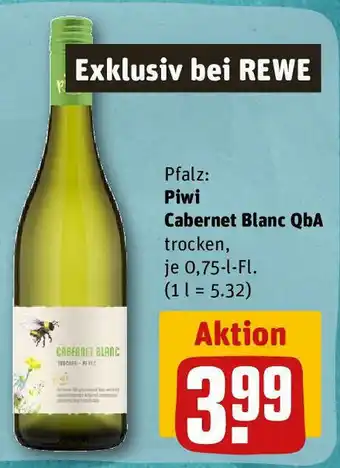 REWE Pfals Piwi Cabernet Blanc QbA 0,75 l Fl. Angebot