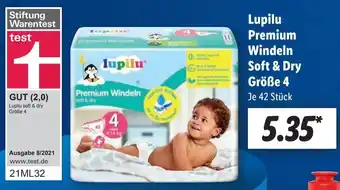 Lidl Lulipu Premium Windeln Soft & Dry Gröẞe 4 Angebot