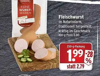 Wasgau Fleischwurst Angebot