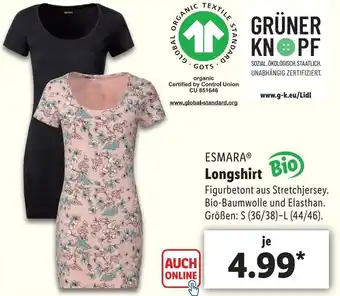 Lidl Esmara Longshirt Angebot