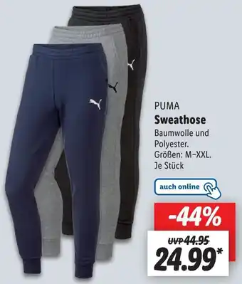 Lidl Puma Sweathose Angebot