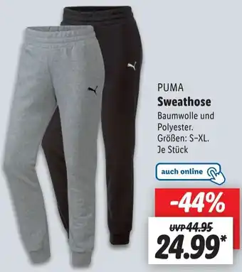 Lidl Puma Sweathose Angebot