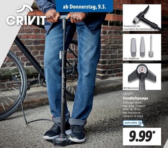 Lidl Crivit Standluftpumpe Angebot