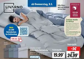 Lidl Livarno Home Mako Satin Bettwäsche Angebot