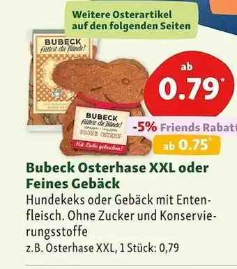 Fressnapf Bubeck osterhase xxl oder feines gebäck Angebot