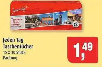 Markant Jeden tag taschentücher Angebot