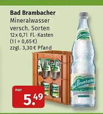 Markgrafen Bad brambacher mineralwasser Angebot