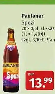 Markgrafen Paulaner spezi Angebot