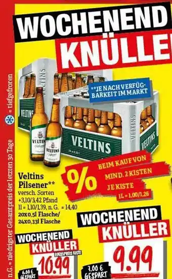 NP Discount Veltins pilsener Angebot