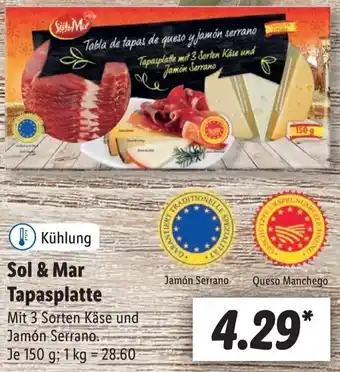 Lidl Sol & Mar Tapasplatte 150 g Angebot